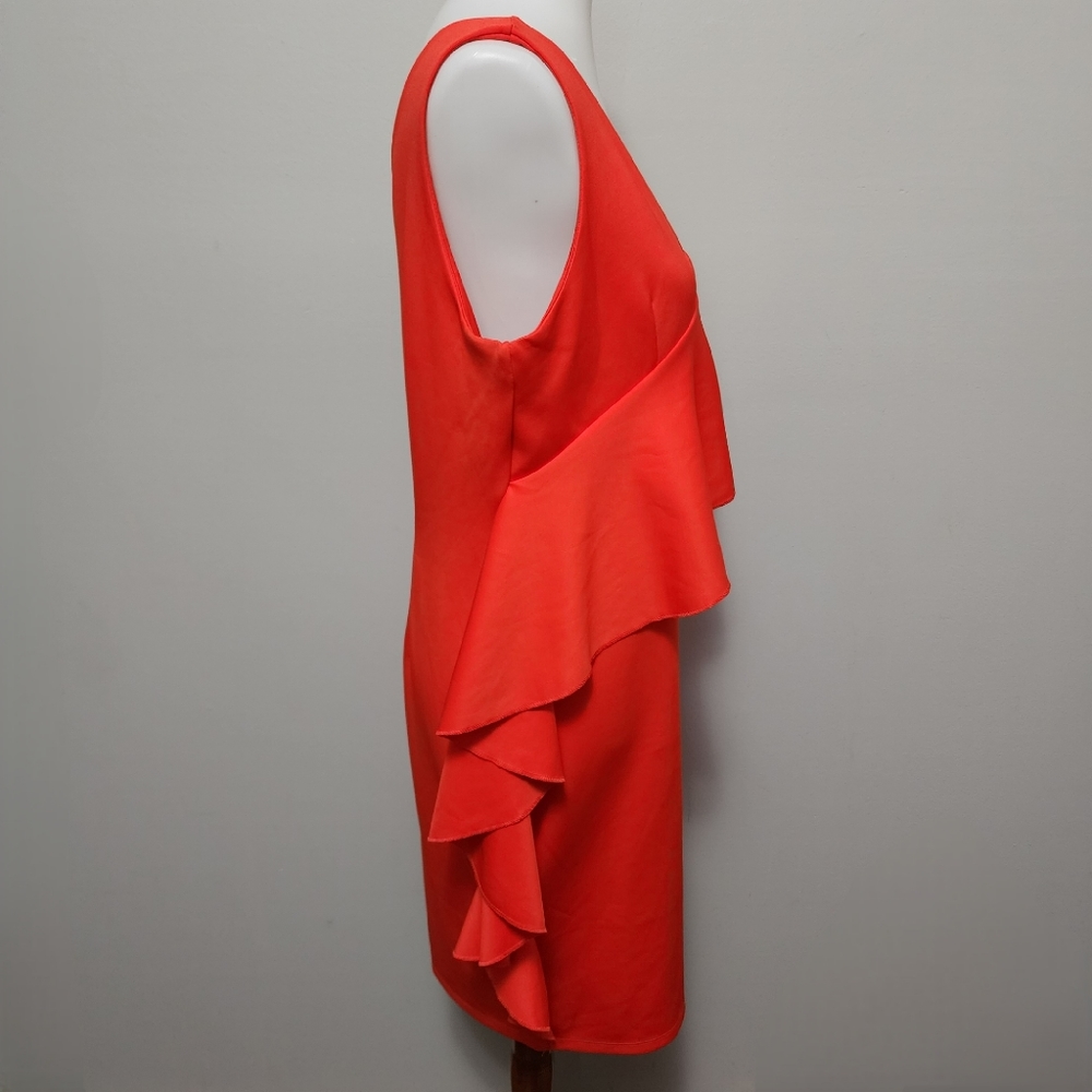 Anthology orange scuba frill sheath dress size 16 - Picture 2 of 8